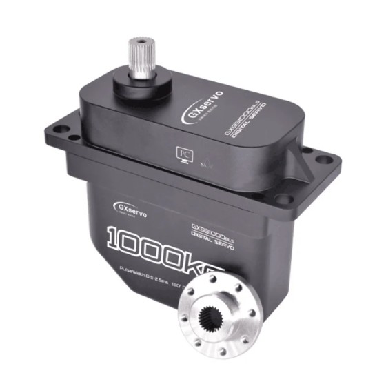GXservo 1000KG Super Large Torque Angle Brushless Motor 28V Giant Servo 93500BLS Industry Robot Customizable PWM RS485 TTL CAN